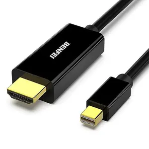 BENFEI 4K Mini DisplayPort to HDMI Cable, Mini DP to HDMI 6 Feet Cable (Thunderbolt Compatible) with MacBook Air/Pro, Surface Pro/Dock, Monitor, Projector