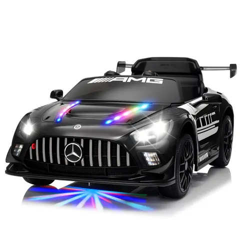 2026 Mercedes Benz AMG GT3 Unisex Toddler Car, 12V Battery-Powered Ride-On Toy with Ride on Wheels, Parent Remote, LED Lights, MP3 Player, 3 Speeds, Engine Roar Play, Safe & Reliable Smooth Start Technology, Included Cells (Perfect Christmas Gift),sohochi