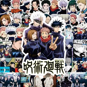 Jujutsu Kaisen Stickers Pack 80Pcs, Anime Vinyl Stickers for Laptop, Water Bottle, Skateboard, Notebook, DIY Decals for Anime Fans