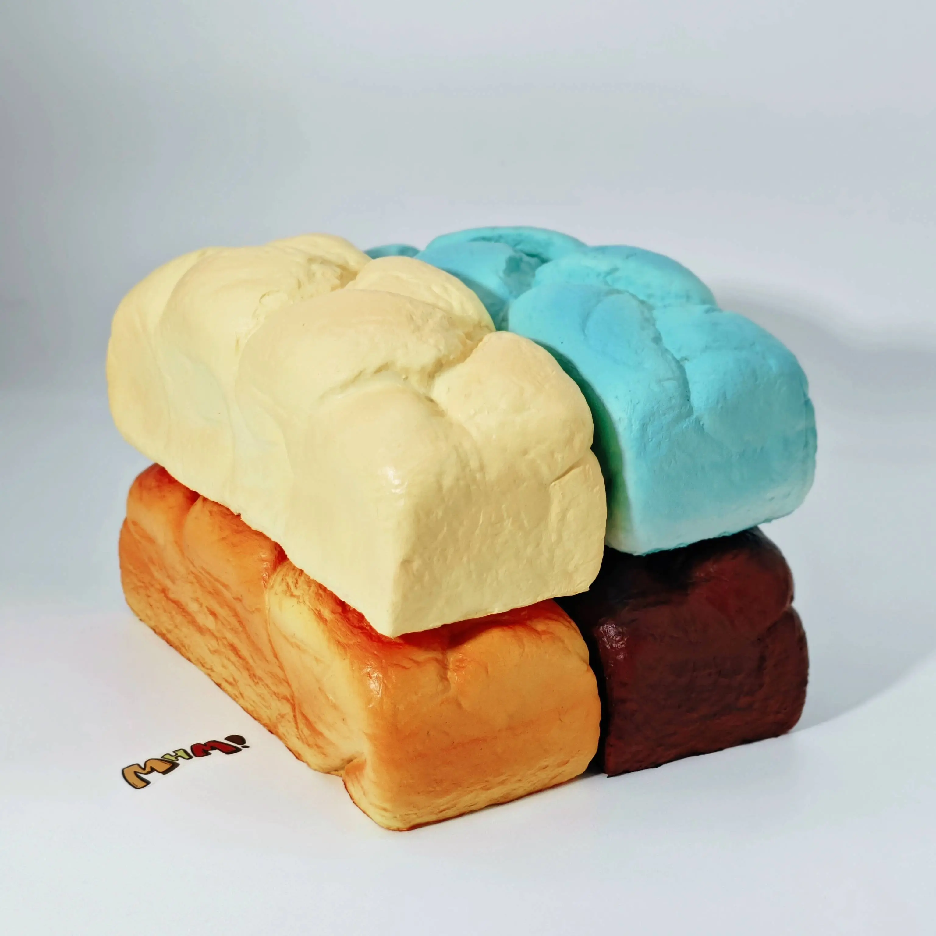 MHM Braided Brioche Osmanthus Scented Slow Rising Squishy Toy, Soft Sticky Texture Foam Sensory Fidget Toy, Cute Bakery Gift