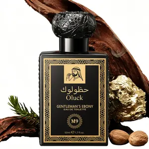 Oluck Perfume M9 (GENTLEMAN’S EBONY) Cologne for Women & Men, Oud Wood Cardamome  Cedarwood Patchouli Musk Notes , Middle Eastern Fragrance，Luxury  Gifts
