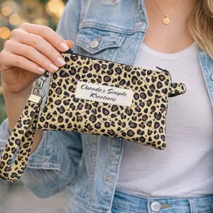 Cheetah Print Wristlet  | Handmade & Stylish!