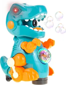 Dinosaur Bubble Machine - Dino Outdoor Toys for Kids Ages 4-8, Toddler Toys Bubble Blower Automatic Machine for Parties
