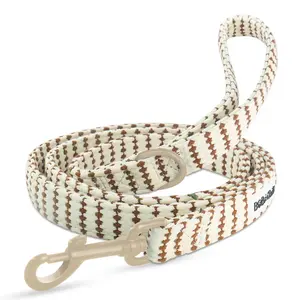 BarkBuddies Small Grain Cute Dog Leash & Gift Set for Pet or Pet Lovers Striped Quick-Dry Polyester Fully Adjustable Comfortable Breathable Air Mesh No-Pull Back D-Ring