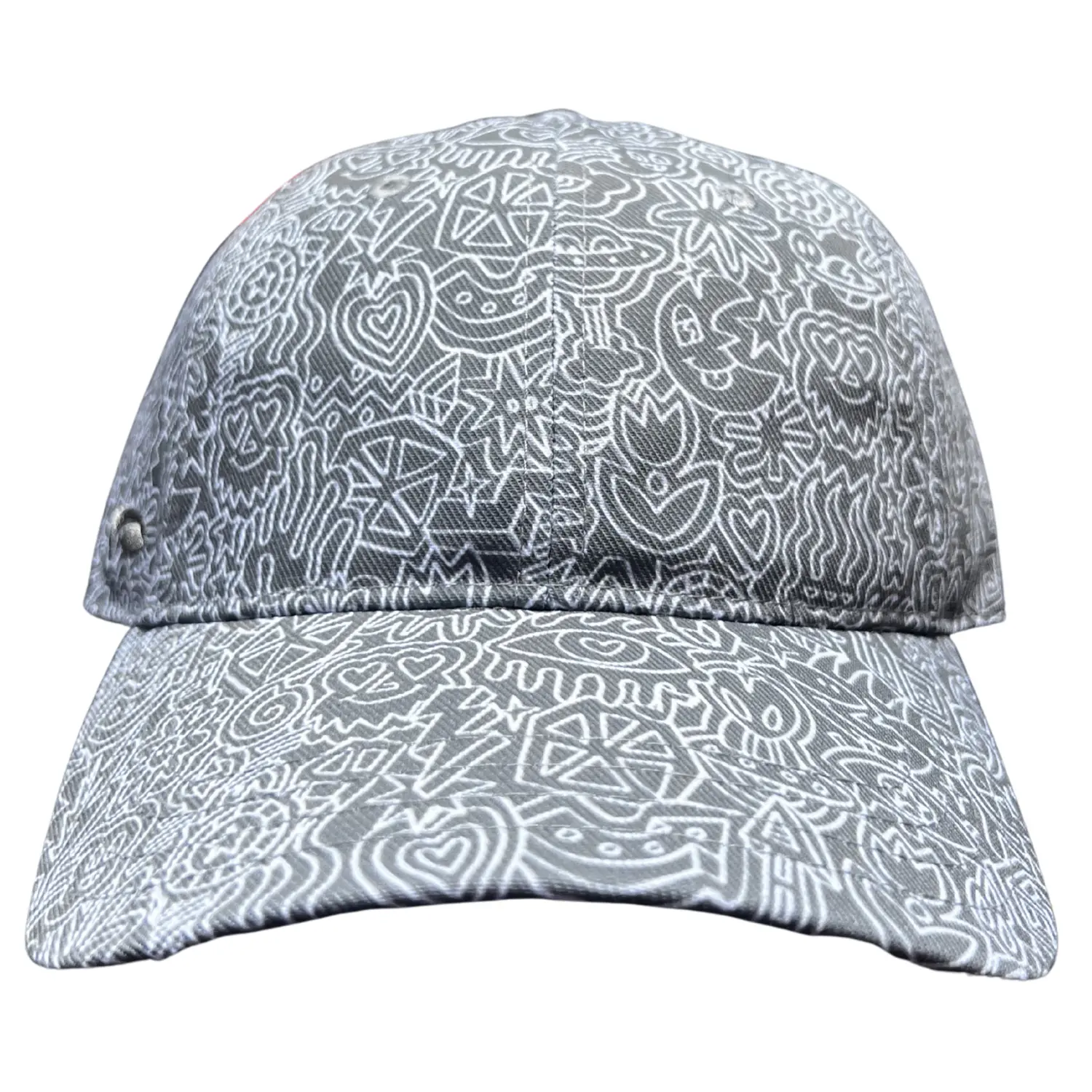 Grey Doodle Hat, Designed by Chad Mize, Fashion Clothes Accessory