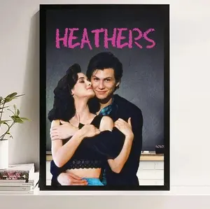 Heathers Movie Poster – 80s Cult Classic Film Wall Art, Retro Teen Dark Comedy