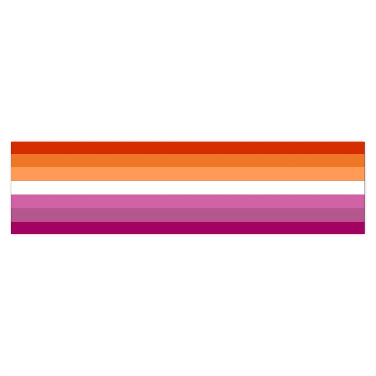 Bumper Sticker, Lesbian Flag  | Indoor & Outdoor Use - Premium Waterproof Vinyl