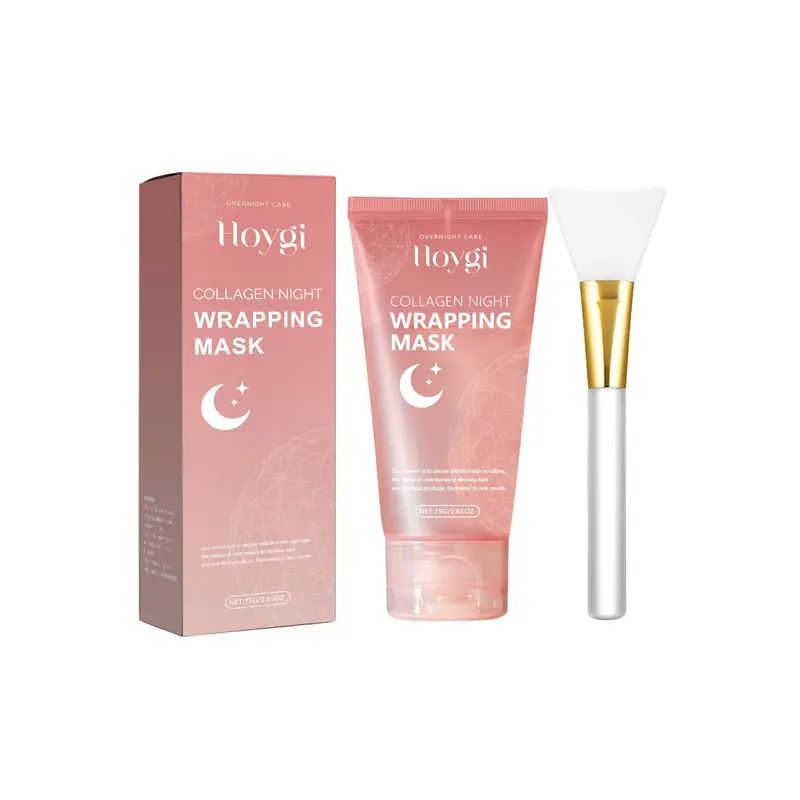 75g Collagen Night Repair Mask, Deep Moisturizing, Soften and Revitalize Skin, Nourish and Glow, Gel Form, No Flammable Aerosols