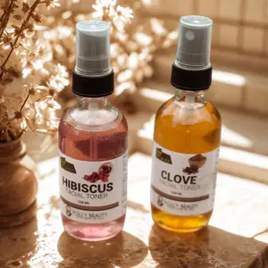 Polly Beauty Hibiscus & Clove Facial Toner Hand Made with Natural Ingredients 120 ML Each