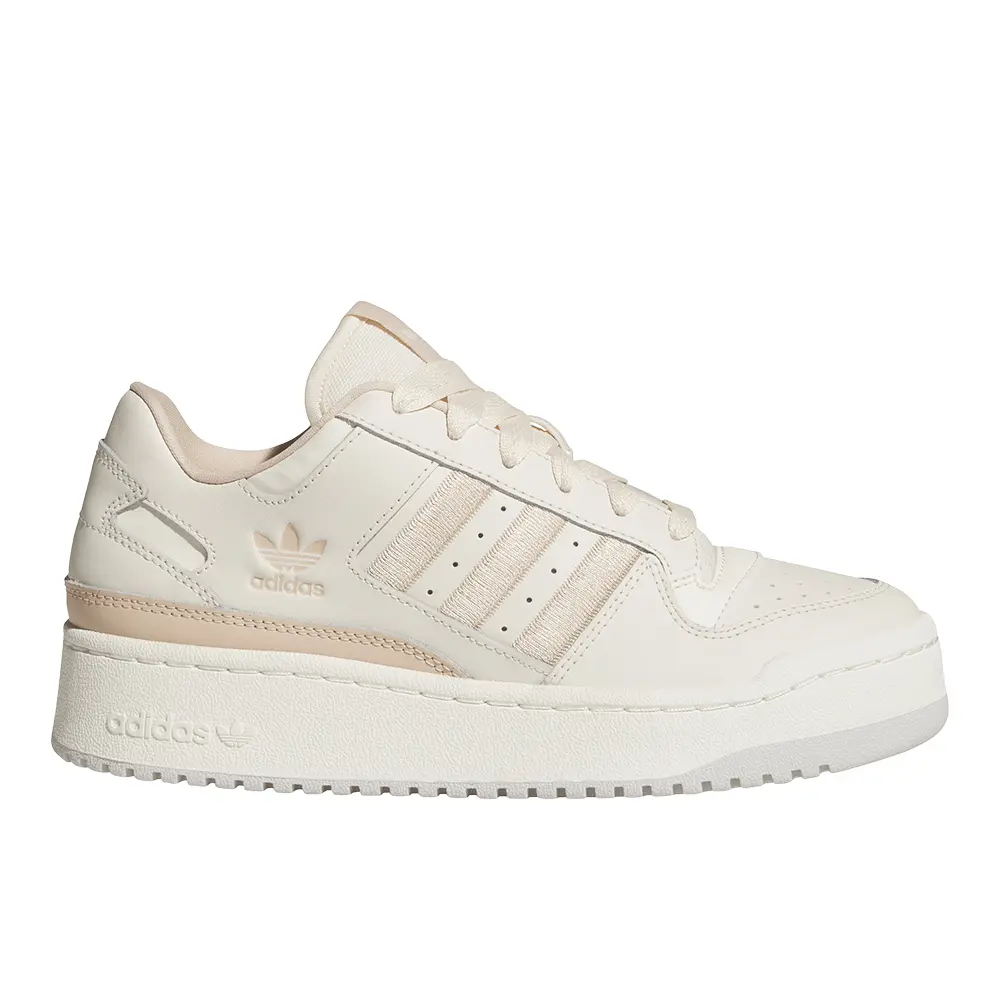 adidas Womens Forum Bold Stripes Sneakers Shoes Casual - White