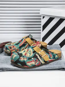 Women Men Birk Slip-On Sandals, Comfortable Trendy Design, Bohemian Style, Perfect Casual Wear, Ideal Gift, All Seasons, Durable Fabric