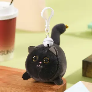 2025 New Cat Plush Toy Backpack Keychain Small Pendant Decoration Birthday Gift for Girls