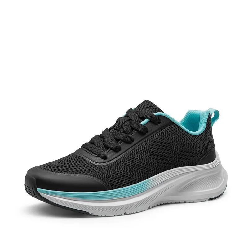 NORTIV 8 Women's Casual Trainers - Plain Athleisure Walking Shoes with Jacquard Mesh Fabric, Cushioned EVA Midsole, Snug-Fit Ankle Support, Elastic Tongue, All-Day Wear, All-Seasons Footwear