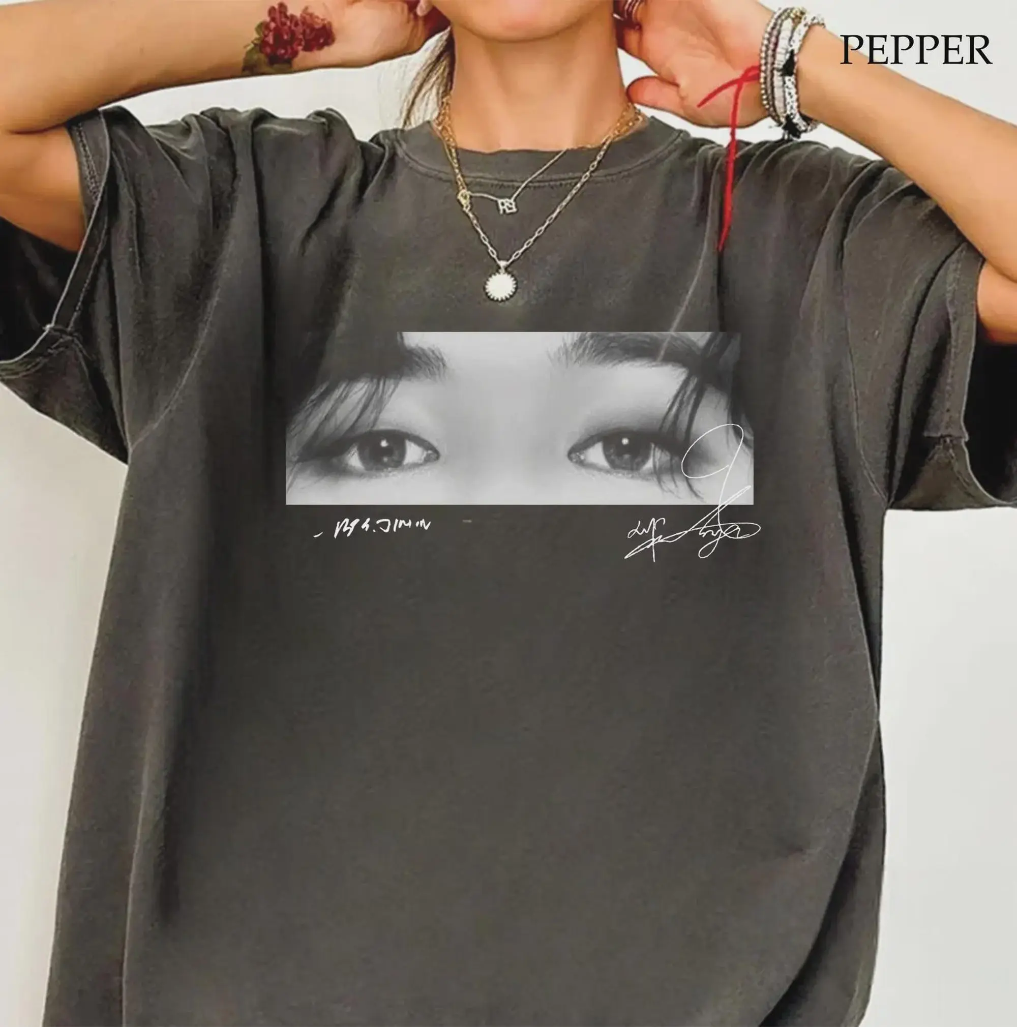 Comfort Colors Vintage Jimin's Eyes Shirt, Kim Jimin Shirt, KPOP Shirt, Eyes Shirt, Gift For Fan