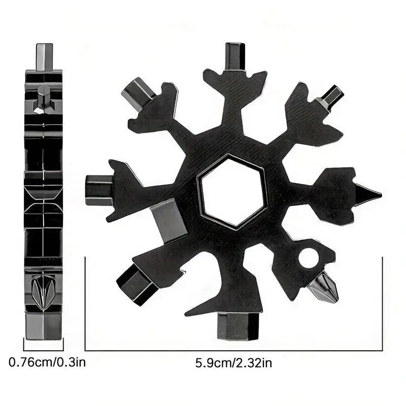 Viral 18-in-1 Snowflake Multi-tool Stainless Steel Portable Wrench All-in-One Screwdriver & Bottle Opener Must-Have Survival Gadget for Outdoor Activities Viral 18-in-1 Snowflake Multi-tool Stainless Steel Portable Wrench All-in-One Screwdriver & Bottle Opener Must-Have Survival Gadget for Outdoor Activities