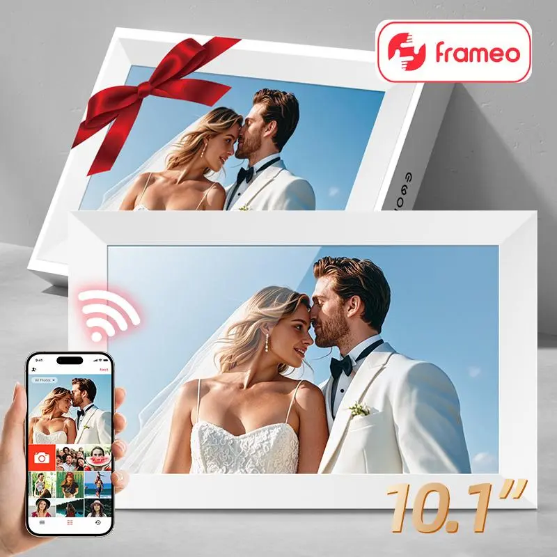 Springtok Frameo EKoio Gift box,Gift ideas,10.1 Inch WiFi Digital Picture Frame,1280 * 800IPS HD,32GB Storage,Wall Mountable,Auto-Rotate,Easy to Share Photos or Videos,Digital Photo Frame,Gift for mom,Mother's Day gift,Valentine's Day gift,Birthday gift