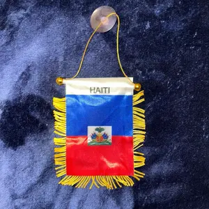 4x6 Mini Haitian flag  banner for car