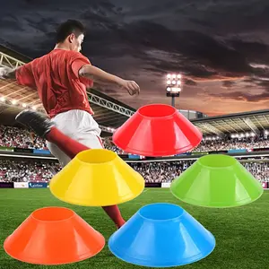 30pcs Football Basketball Training Marking Discs, Sports Field Marker Cones, Round Mouth Sign Plates, Athletic Equipment Set