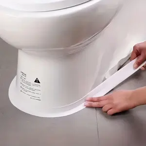 Waterproof Adhesive Tape Roll for Bathroom & Toilet, Self-Adhesive Bathtub Sealing Strip, Sink Edge Protector, Bath Floor Wall Guard, Long Lasting Adhesive