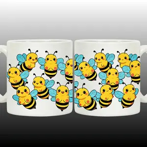 Funny Boo Bees Gag Gift Mug, 2 Sides, Adult Humor Joke Coffee Cup