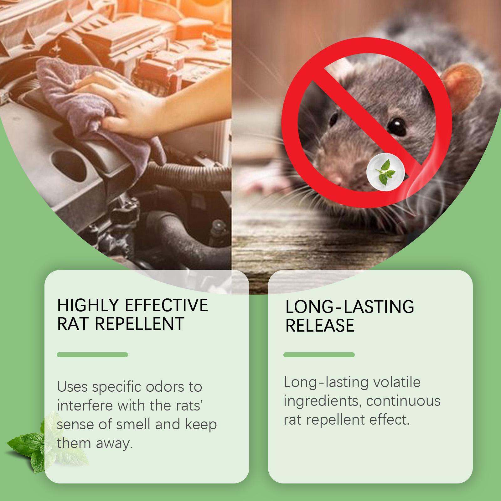 10 Packs Popular Natural Rodent Repellent Balls! Infused with peppermint and lemon oil, these balls effectively deter squirrels, rats, spiders, and other pests. Safe, long - lasting, and easy - to - use for both indoor and outdoor applications.