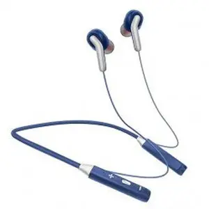 Kik_Neck Hanging Stereo Bluetooth Wireless Sport Earphones Neck band for Universal Cell Phone And Bluetooth Device (Blue)