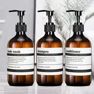 Empty Refillable Shampoo Bottle, 3 Counts/set Portable Refillable Shower Gel Dispenser Bottle for Travel, Household Bathroom Supplies, Shampoo Conditioner Dispenser