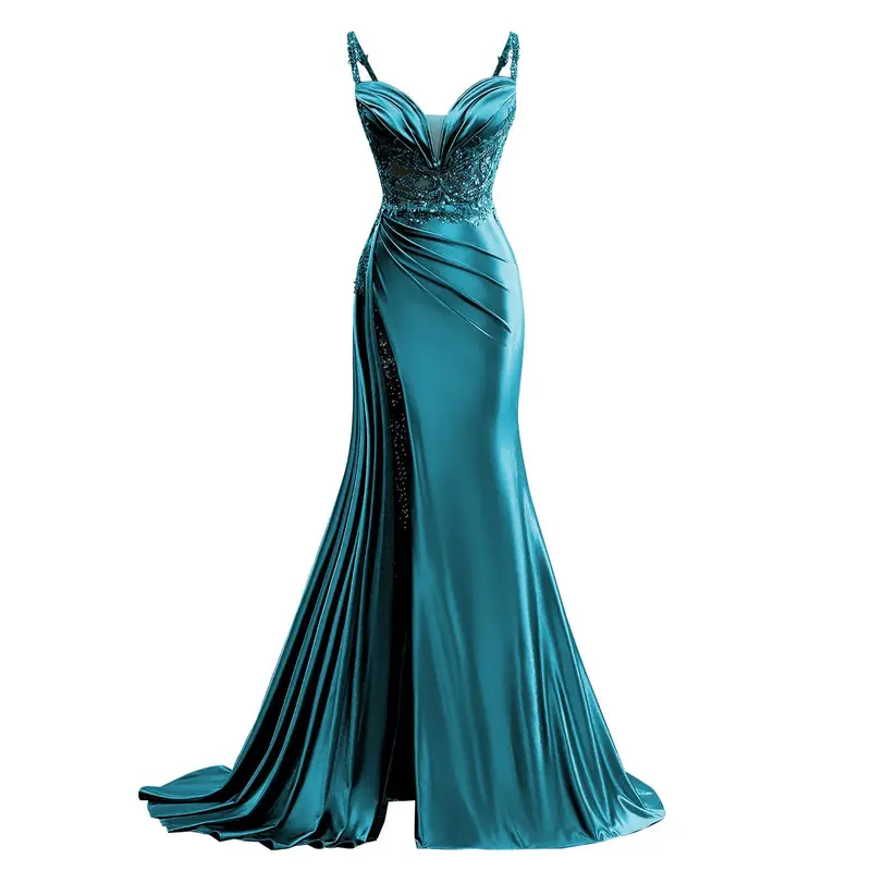 green prom dresses amazon emerald formal dress Color:TOMATO CREAM You can choose any Inspiration couture Romance In A Wrap