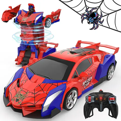 TIBIBEE SohoChic 1:18 Scale 2.4Ghz RC Car - High-Quality ABS Plastic Remote Control Car, 360° Rotation, 24cm×13cm×8cm/9.5in×5.1in×3.1in, 400g, Rechargeable Batteries, Eye & Underbody Lights, Christmas Gifts for Kids, Birthday Toys for Boys