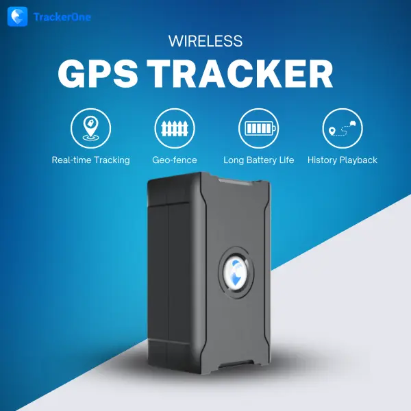 TrackerOne S20 Magnetic GPS Vehicle Locator, 6000mAh Long Standby,4G Real-Time Tracking, 180 Days History Track, IPX5 Waterproof Anti-Theft Device for Car, Motorcycle Fleet Asset