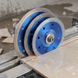 Professional Diamond Wet/Dry Cutting Disc Set with Cyclone Cooling Slots, High-Density Segments for Angle Grinders and Tile Saws, Ideal for Ceramic, Porcelain, and Granite Cutting, Durable and Heat-Resistant Blades, Tool Accessories