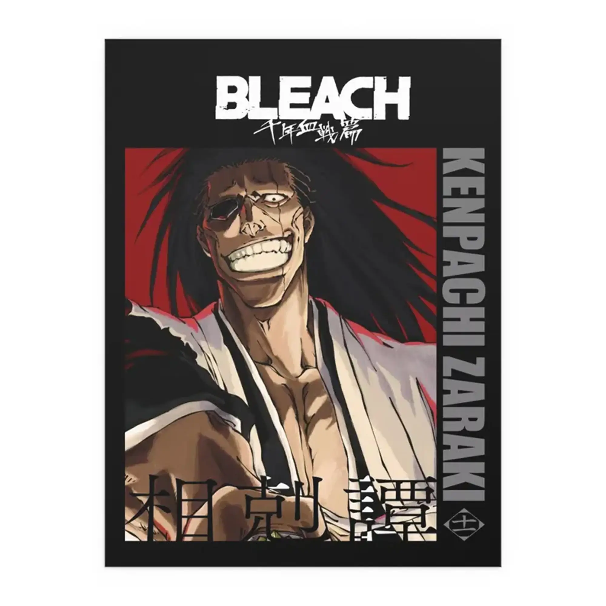 Bleach Kenpachi Zaraki Poster - Epic Wall Art, Anime Print for Fans, Bold Kenpachi Decor, Perfect for Any Bleach Collection