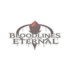 Bloodlines of the Eternal Kiss-Cut Stickers, Laptop Decals, Gothic Aesthetic Stickers, Dark Fantasy Art, Gift for Gamers