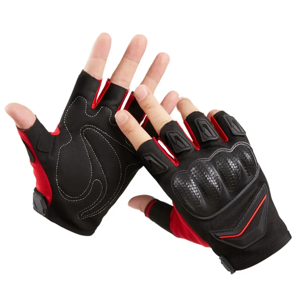 Men's Half-Finger Racing Gloves, Summer Motorcycle Off-Road Protection, Anti-Slip Sport Gloves, All-Season Fall-Resistant Design, Motorcycle Gear, Motorcycle Protective Gear
