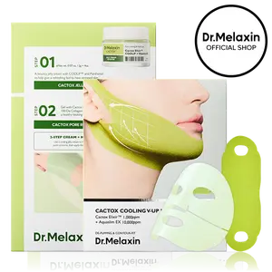 [Dr.Melaxin Official] CACTOX DE-PUFFING PORE TOX MASK SET with Cactus Cooling Reduce Puffiness & Pore Tightening for Visible Pore Care Skin Repair