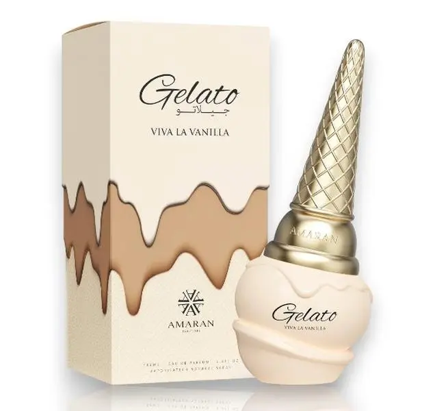 Amaran | Gelato | Viva La Vanilla | Unisex Fragrance | 100 Ml 3.4 OZ | Eau De Parfum | Marshmallow - Apricot Blossom & Vanilla