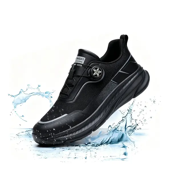 Men's Slip-On Walking Shoes, Non-Slip Oil-Resistant Worker Clogs for Kitchens, Water Resistant PU Mesh Footwear with Cushioned Sole, Male, Multi-Size