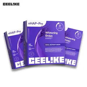 CEELIKE Purple Teeth Whitening Strips (Buy 2 Get 1 Free) – nHAP Whitening, Peroxide-Free, Non-Sensitive, Safe for Enamel