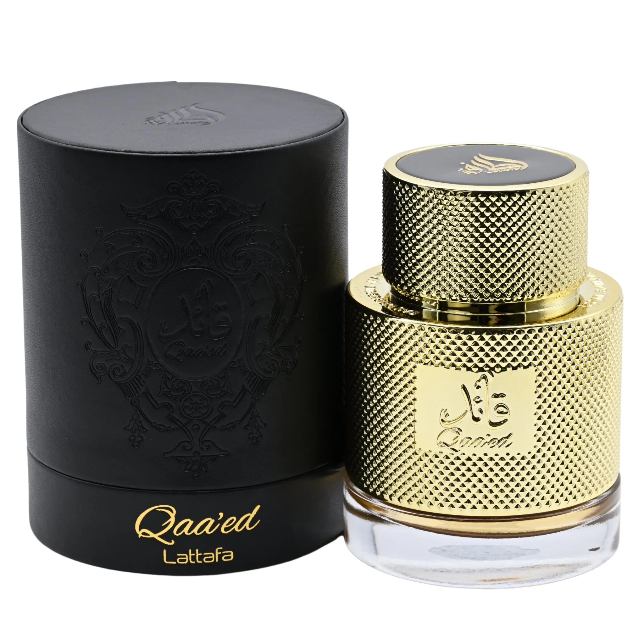 Lattafa Qaaed Unisex Elegant EDP Spray - 3.4 fl oz Aerosol, Spicy Aromatic Ethnic Spicy Blend, Cardamom Mix, Cedar Blend, Unisex Wear, New Box, Elegant Perfume, Vanilla Scents, Boxed Packaging Unisex Fragrance