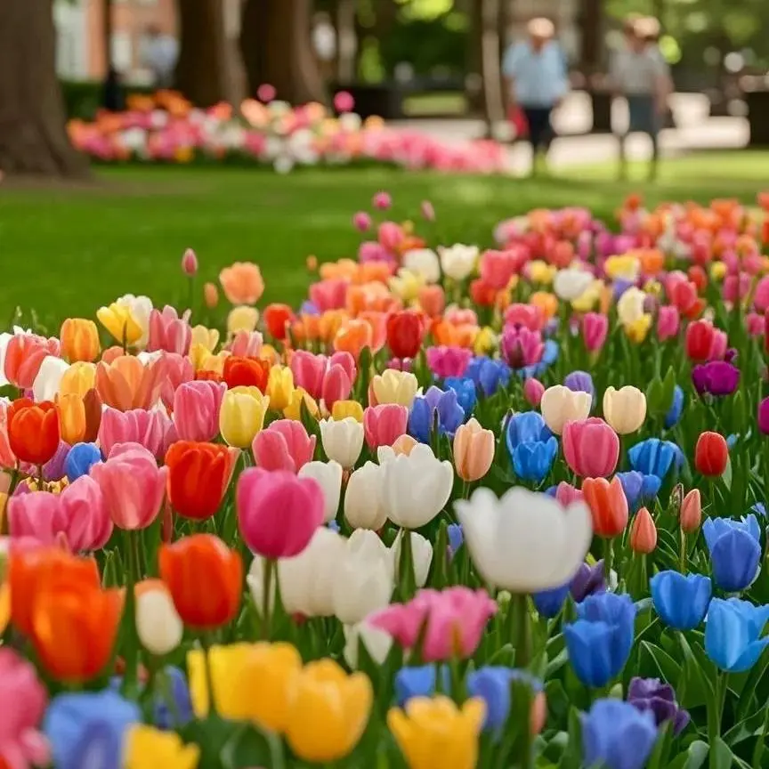 200 Mixed Color Tulip Seeds for Planting – Colorful Spring Flower Seed Pack for Outdoor Gardens, Seeds Only, Not Live Plants