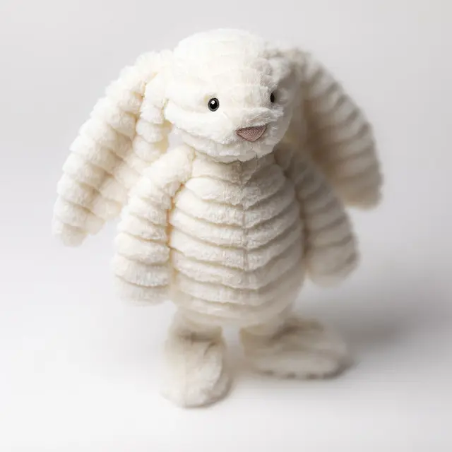 Jellycat Bashful Luxe Bunny Nimbus Plush Stuffed Animal – Ultra Soft Teddy Bunny Cute in Cozy Hooded Onesie, Cute Collectible Gift for Kids & Adults