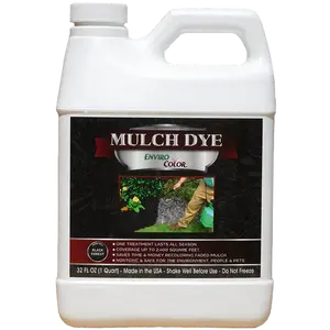 EnviroColor Black Forest Mulch Dye 32 OZ - 2,400 SQ FT Coverage Non Toxic & Safe for Plants Pets and People