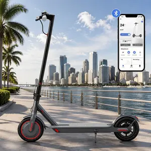 A Foldable Urban Electric Scooter - 19 mph Top Speed, 36V 5.2Ah Battery, 25° Climbing Ability, App Control, Dual Braking System - Ideal for Short-Distance Commuting