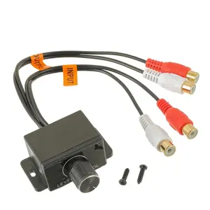 Universal  RCA Amplifier Level Controller  RCA Audio Bass Control Knob Sub Amp Volume Control  for   Speakers  Theater