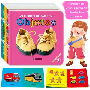 Spanish Literacy Card Sets, Cognitive & Visual Color Recognition, Vocabulary Building, Learning Toys for Ages 3-6, Easter/eid Gifts