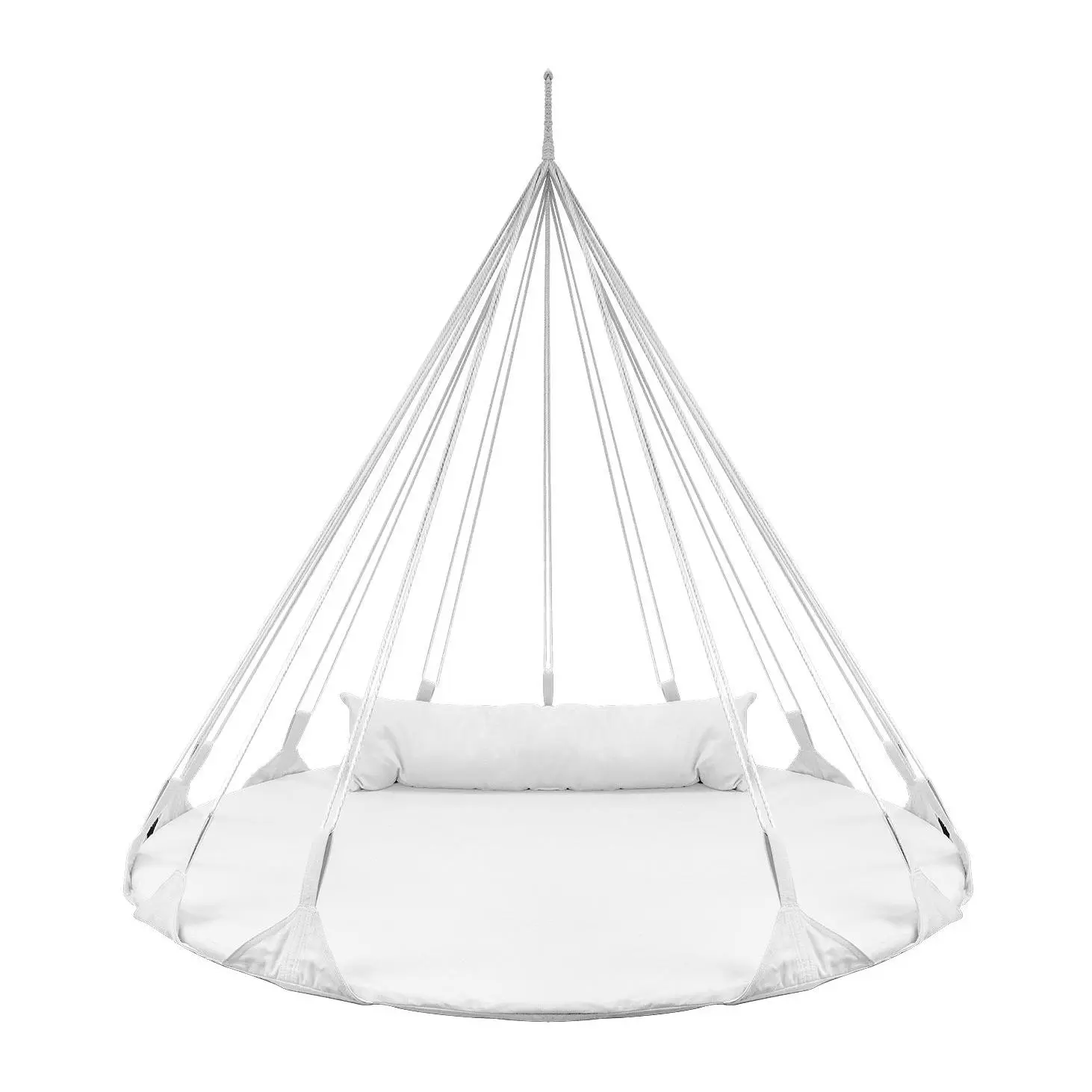 Sorbus Double Hammock Hanging Swing Nest - White