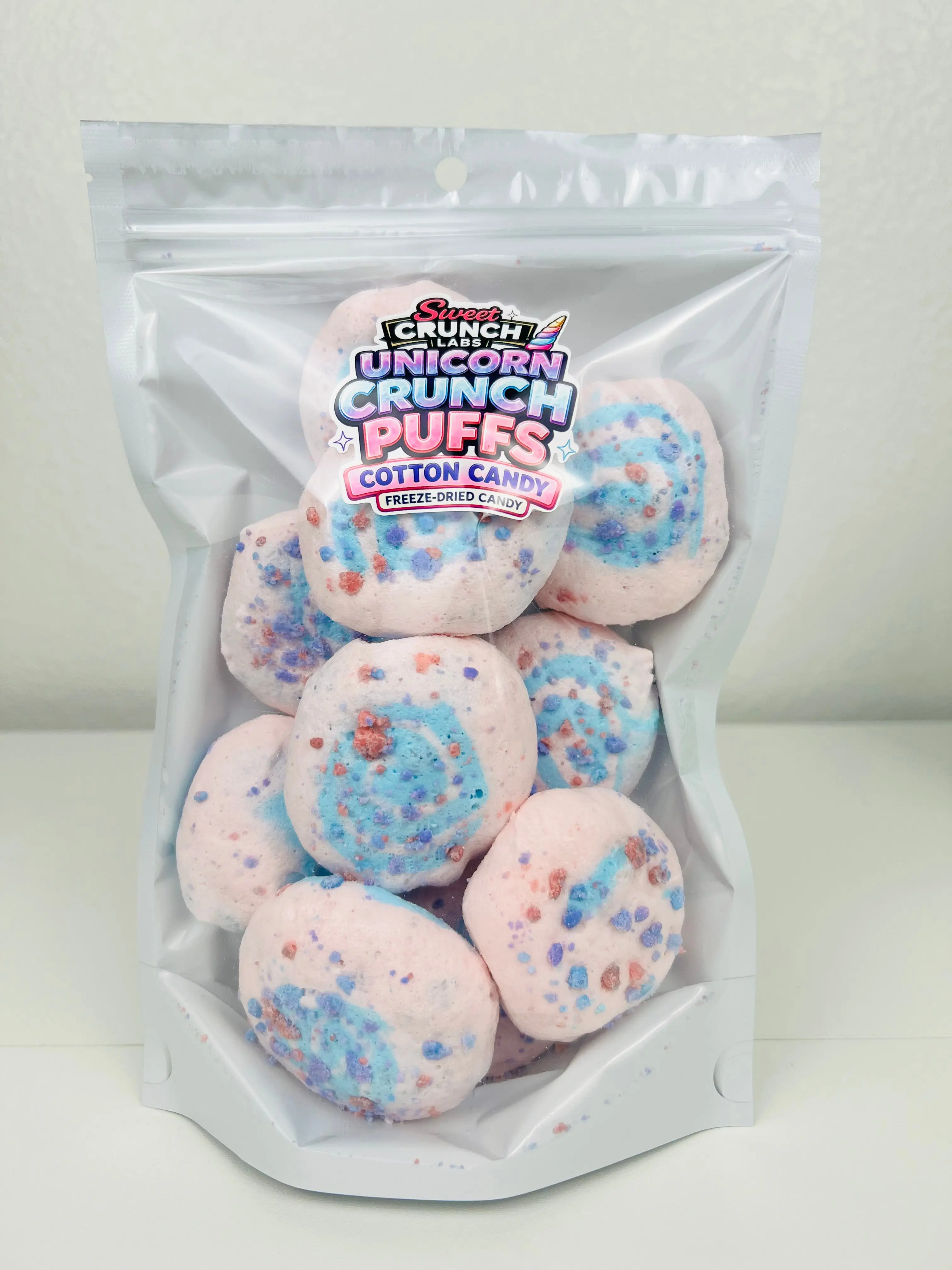 Unicorn Crunch Puffs – Freeze-Dried Candy