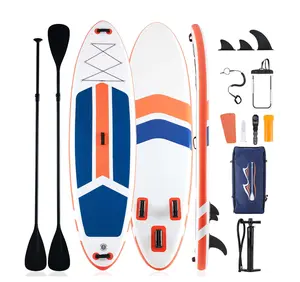 Inflatable Stand Up Paddle Board with Premium SUP Paddleboard Accessories,2-in-1 Paddle for Adults,Orange