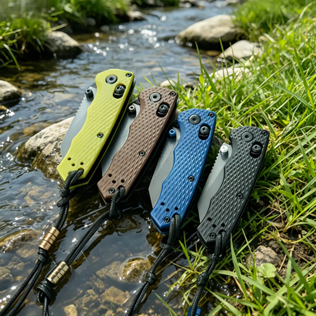 Model 290 compact pocket knife, portable, with lanyard hole, lightweight grip, stainless steel blade-ideal for home and everyday use, perfect as a holiday gift.