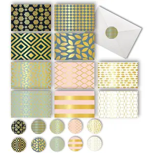 5 Pack Blank Cards and Envelopes Blank Note Cards with Envelopes and Matching Stickers for Handwritten Messages